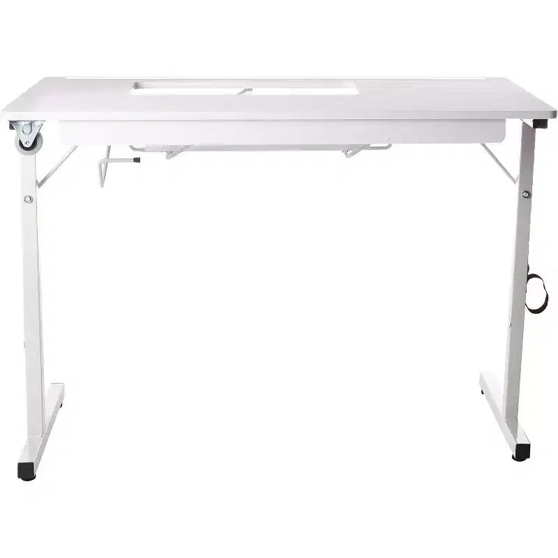 SewingRite SewStation 101, Tavolo da cucito pieghevole portatile con gambe in acciaio, Bianco - Perfetto per Casa, Ufficio e Attività Commerciali