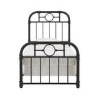 Letto in metallo nero