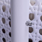 LeisureMod Sedia a Uovo Sospesa per 2 Persone con Supporto - Dondolo Pensile per Esterni/Interni in Rattan Intrecciato con Cuscini