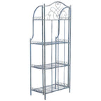 SAFAVIEH Bryn Scaffale da panettiere da esterno a 4 ripiani in ferro battuto vittoriano - 25 pollici L x 15 pollici P x 63 pollici H - 25 L x 15 P x 63 H