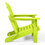 Polytrends Laguna Sedia Adirondack Pieghevole da Esterno per Patio Resistente allo Sbiadimento e alle Intemperie