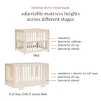 Culla convertibile Babyletto Yuzu 8-in-1 con kit di conversione per tutte le fasi