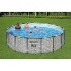 Piscina Fuori Terra Rotonda Bestway Steel Pro MAX con Pompa e Copertura