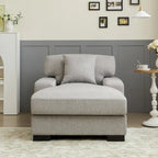 Divano letto chaise longue oversize moderno metà secolo con cuscino
