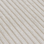 Divano componibile modulare grande, rivestimento in velluto a coste, a U, a 4 posti, con 2 pouf e 5 cuscini