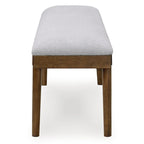 Panca da pranzo imbottita Signature Design by Ashley Lyncott Grigio/Marrone 59 - 59,25 L x 15,13 P x 19,75 A