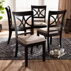 Set di 4 sedie da pranzo Clarke - Baxton Studio