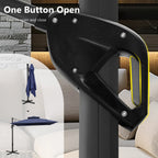 MAISON ARTS Ombrellone a Sbalzo Idraulico Automatico da 3,6 m, Palo in Alluminio con Rotazione a 360 Gradi
