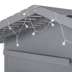 Letto a capanna per bambini con scaffali e sponde, Struttura letto in legno stile Montessori per bambini con finestra e striscia luminosa scintillante