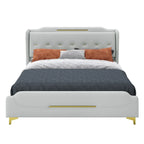Letto Moderno Imbottito in Ecopelle
