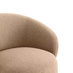 Poltrona a botte girevole imbottita Spruce&Spring con base in legno
