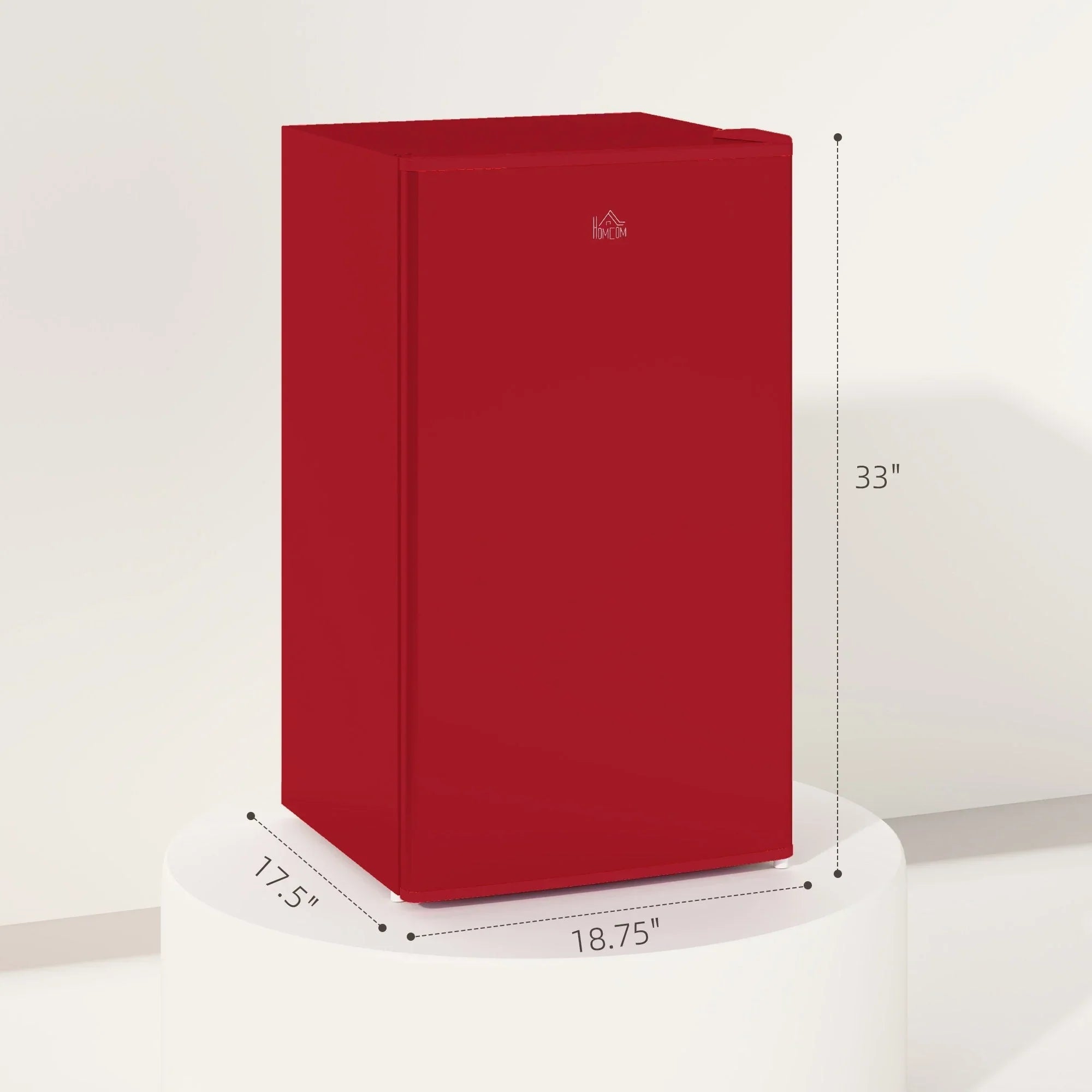 Mini Frigo da 90 litri con congelatore, Frigorifero Compatto Monoporta con Termostato Regolabile per Camera da Letto