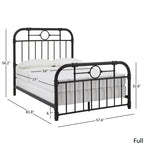 Letto in metallo nero