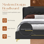 Letto Moderno Imbottito in Ecopelle