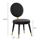 Morden Fort Set da pranzo rotondo moderno di lusso da 5 pezzi con tavolo e sedie