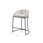 Sgabello da bancone Madison Park Carmel Intrecciato 25