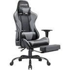 Sedia da gaming con poggiapiedi - Sedia da scrivania ergonomica