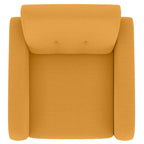 Poltrona di design di metà secolo Carson Carrington Keflavik, giallo senape