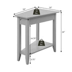 Convenience Concepts Tavolino a cuneo American Heritage con ripiano