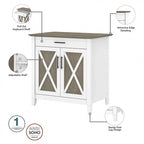 Scrittoio Key West con mobiletto di Bush Furniture