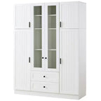 Dispensa da Cucina Autoportante Whisen 71''H, Grande Armadio Contenitore per Sala da Pranzo con 6 Ante, Ripiani Regolabili