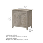Scrittoio Key West con mobiletto di Bush Furniture