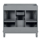 Mobile Bagno Moderno da 90cm con Lavabo Integrato e Specchiera, 2 Ante e 2 Cassetti