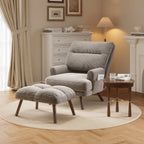 Poltrona reclinabile regolabile OVIOS con pouf/ottoman