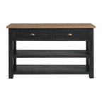 The Gray Barn Downington Consolle da Divano in Legno Massello a 2 Cassetti