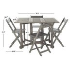 SAFAVIEH Brandy Set da pranzo da esterno 5 pezzi - 43Wx35Dx29H