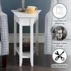 Convenience Concepts Tavolino a cuneo American Heritage con ripiano