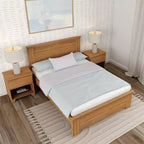Telaio letto matrimoniale Plank+Beam Farmhouse con testiera, letto a piattaforma in legno massello