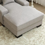 Divano letto chaise longue oversize moderno metà secolo con cuscino