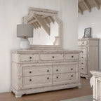 Set camera da letto Palisade 5 pezzi bianco antico