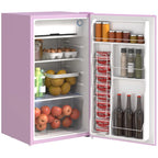 Mini Frigo da 90 litri con congelatore, Frigorifero Compatto Monoporta con Termostato Regolabile per Camera da Letto