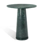 Tavolino d'appoggio rotondo alto in marmo Ghicu di SAFAVIEH Couture - 55,8 cm L x 53,3 cm P x 61 cm A - 53,3x53,3x61 cm