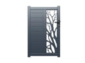 Cancello pedonale a battente in alluminio - Grigio antracite