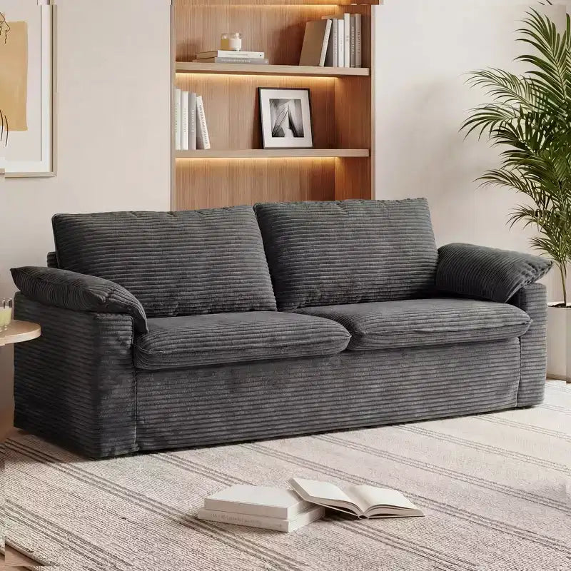 Dyonery 86 Cloud Loveseat Sofa, seduta profonda e ampi braccioli con cuscini, telaio robusto, design ergonomico e traspirante