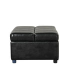 Divano letto pieghevole estraibile a forma di pouf singolo con materasso, letto per gli ospiti convertibile, divano letto rivestito in PU