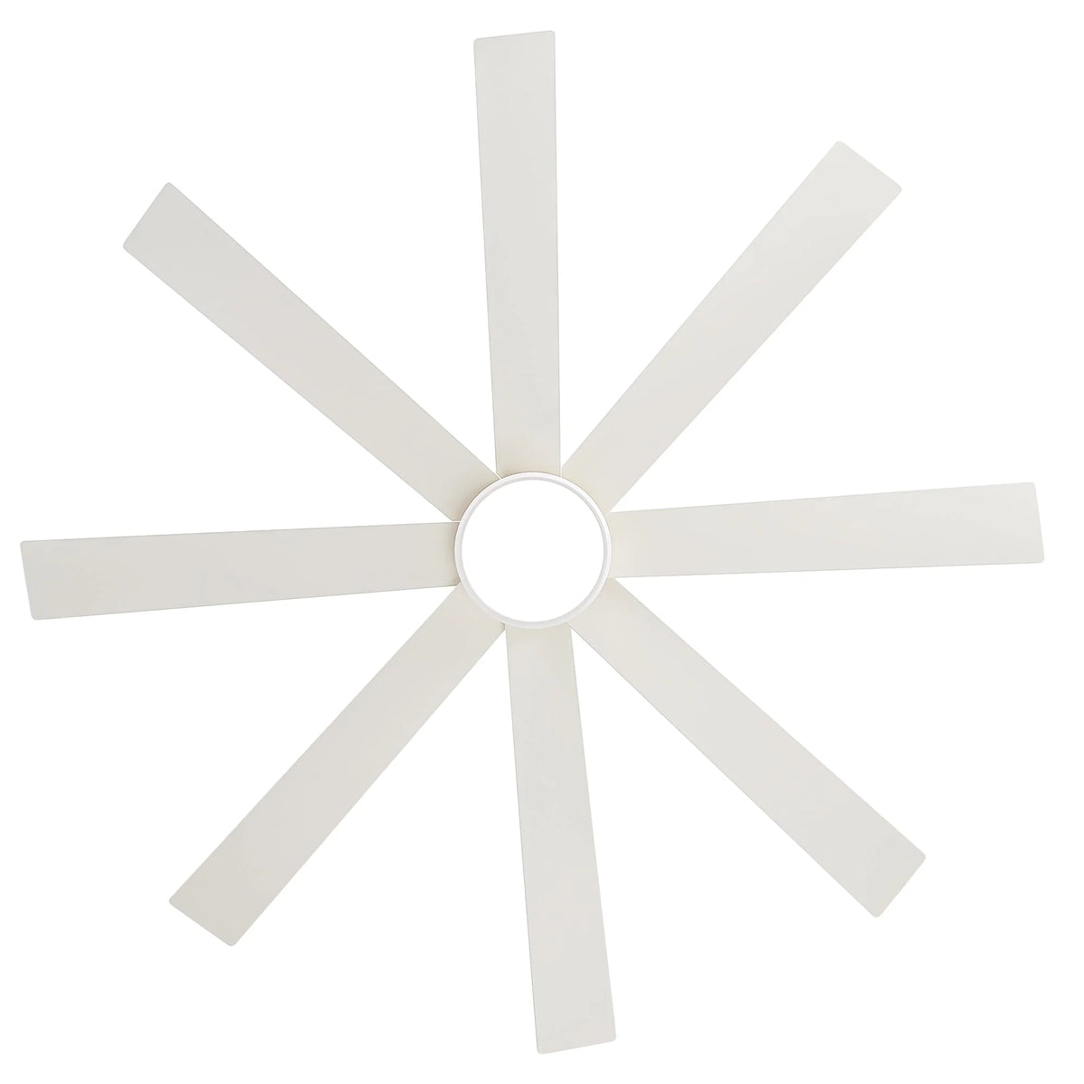 Ventilatore da soffitto nero da 65 pollici a 8 pale con luce LED e telecomando