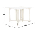 SAFAVIEH Brandy Set da pranzo da esterno 5 pezzi - 43Wx35Dx29H