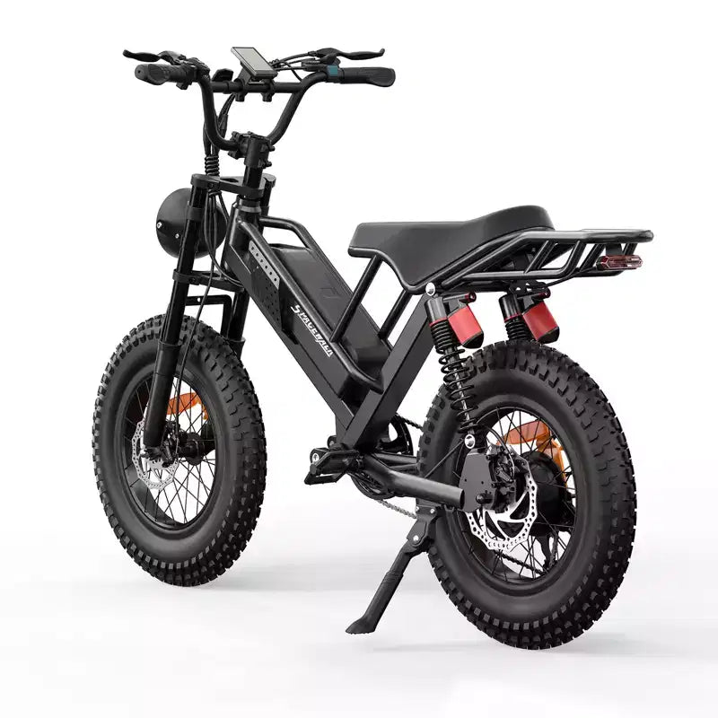 Eilleo 20 Fat Tire E-Bike Motore da 750W (920W di picco), 40 km/h, autonomia 80-110 km, batteria 48V 15.6Ah, doppia sospensione, Shimano 7 velocità