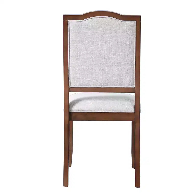 Set di 4 sedie da pranzo stile fattoria con schienale alto e seduta imbottita